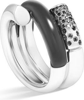 Tabayer Oera Pav&eacute; Diamond Wraparound Ring in Black at Nordstrom, Size 6.75