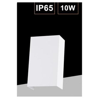 Trade Shop Trade Shop Traesio - Trade Shop - Applique Led Esterno Rettangolare 10w Doppia Emissione Di Luce 3000k 4000k 640-b