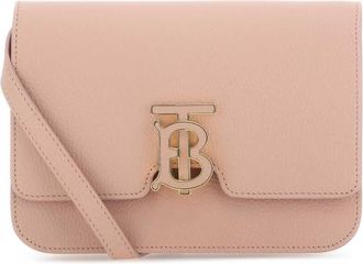 Burberry Pink Leather Small Tb Crossbody Bag