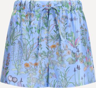 Gucci Shorts in twill di seta stampati Woman 38
