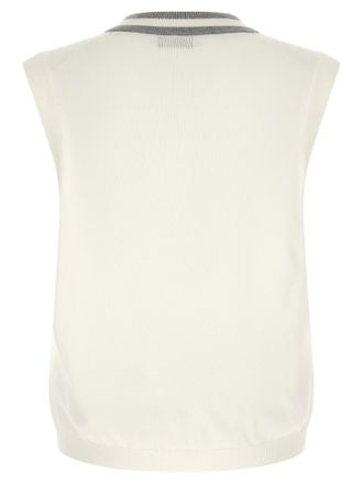 Brunello Cucinelli Mens White Cotton Sweatshirt Clothing