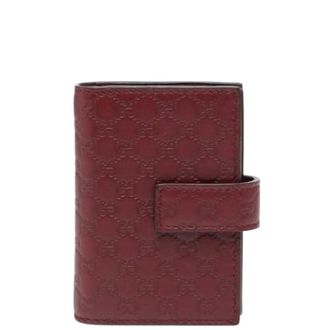 Gucci Pre-owned Wallets, female, Red, Size: ONE SIZE Pre-owned Leather Wallet