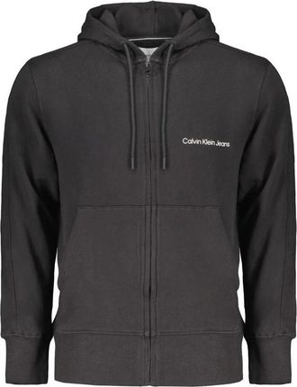 Calvin Klein Zwarte hoodie met rits - Heren - Vesten met rits - Zwart - XL - Katoen - Hoodies & sweatvesten