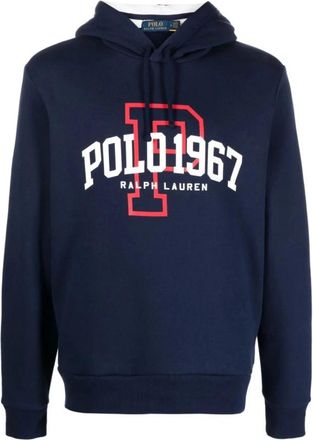 Polo Ralph Lauren Blauw Casual Sweatshirt met Lange Mouwen - Heren - Hoodies - Blauw - XL - Katoen - Hoodies & sweatvesten