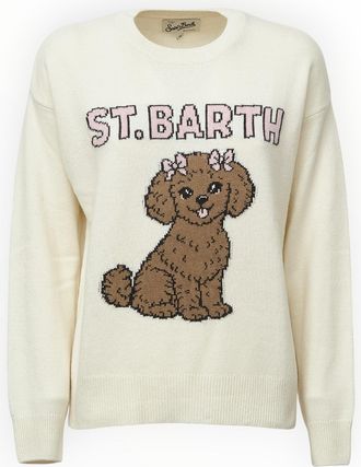 MC2 Saint Barth Tessa St. Barth Dog Graphic Sweater