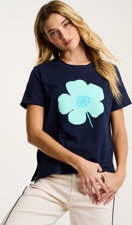 Lisa Todd Posy Posse Tee in Navy at Nordstrom, Size X-Small