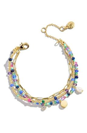 BaubleBar Rowan Semiprecious Layered Bracelet in Blue at Nordstrom