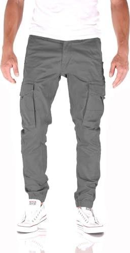 Pantalon Cargo Homme JACK & JONES JJIPAUL - Coupe Tapered Noir, Neuf Avec étiquettes