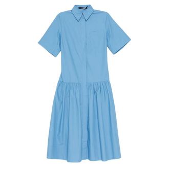 Karl Lagerfeld Shirt Dress - Dames - Shirt Kleedjes - Blauw - XL - Kleedjes