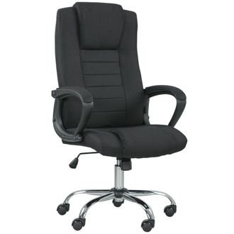 Vinsetto Office Chair for Desk - with Height Adjustable - Wheels - Black | TJ Hughes