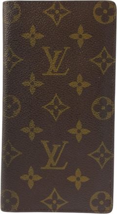 Louis Vuitton Brown Pvc Bill Wallet (Bi-Fold) (Pre-Owned)