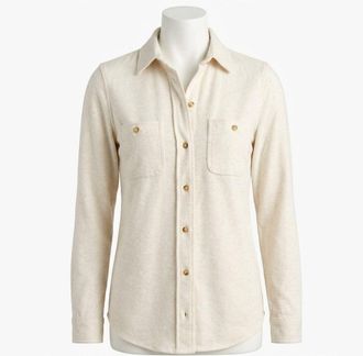 Faherty Legend Sweater Shirt In Off White