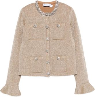 Self Portrait Jack met kristallen - Goud