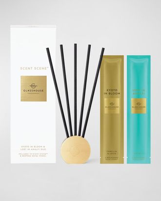 Glasshouse Fragrances Scent Scene Duo - Lost In Amalfi And Kyoto In Bloom