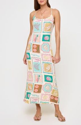L*Space Summer Somewhere Print Slipdress in Postcards at Nordstrom Rack, Size Small