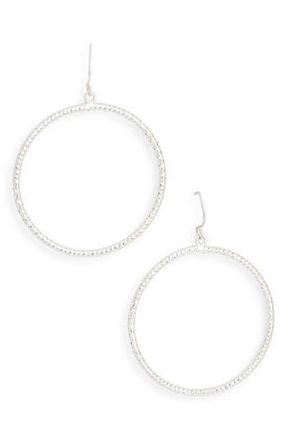 Karine Sultan Twisted Hoop Earrings in Silver at Nordstrom Rack