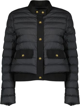 Moncler Juju Korte Donsjas - Dames - Gewatteerde jassen - Zwart - S - Katoen - Jassen