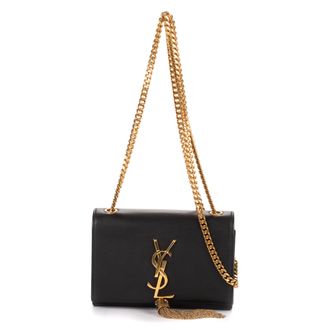 Saint Laurent Pre-owned Womens Kate Tassel Crossbody Shoulder Bag - Black - One Size
