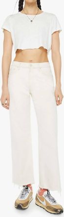 Mother The Mid Rise Maven Ankle Fray Jean In Act Natural