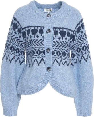 Baum Und Pferdgarten Truien & Vesten, Dames, Blauw, S, Blauwe Gebreide Vest Aw 25