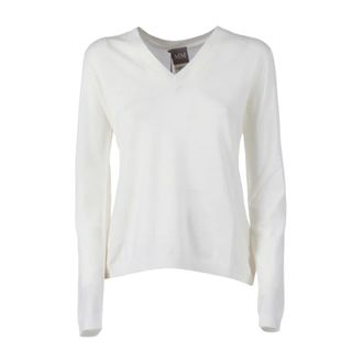 Max Mara Truien & Vesten, Dames, Wit, XS, Wol, Vezzoso Sweater
