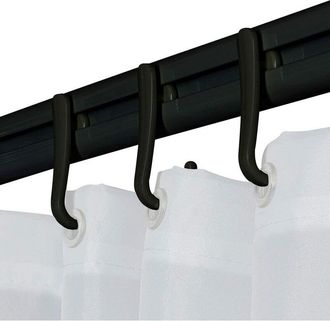 Sealskin Sealskin Easy Roll Set con Binario per Tenda Doccia, ABS, Nero, flexibel