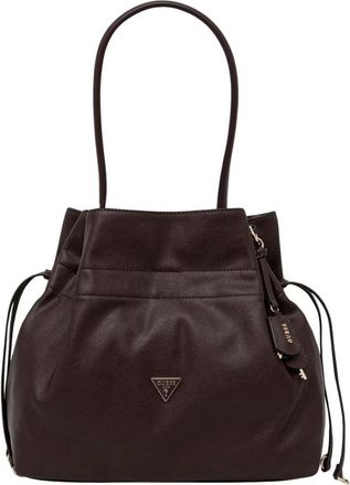 Guess Karima Drawstring Tote - Dames - Tassen - Bruin - Maat: ONE Size Leer