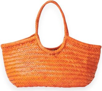 Dragon Diffusion Nantucket Big - Dames - Shoppers - Oranje - ONE Size - Leer - Tassen