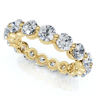 Pompeii3 1 3/4Ct Single Prong Diamond Eternity Ring 14k Gold or Platinum Lab Grown
