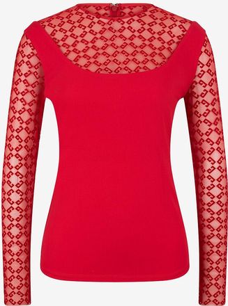 Givenchy Top aus Crêpe und 72-Tüll