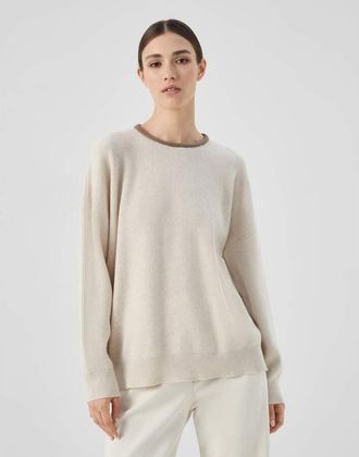 Brunello Cucinelli WomenS Marble Wool Sweater, Size M