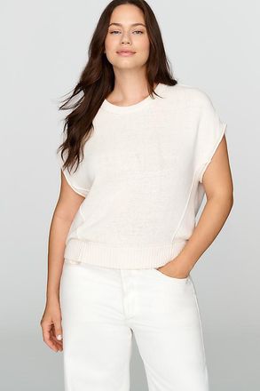 Maeve 100% Cotton Drop-Shoulder Sweater