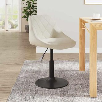 vidaXL Silla De Comedor De Terciopelo Crema Vidaxl