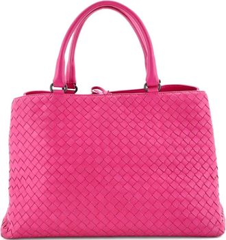 Bottega Veneta Milano Intrecciato Nappa Large tote bag - Roze