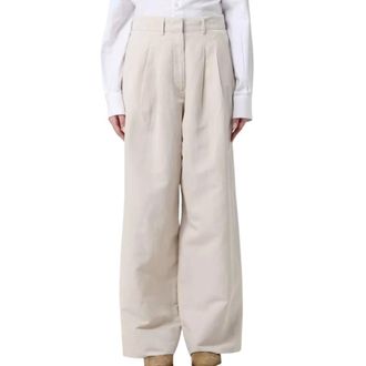 Pantaloni Torino Wide Trousers, female, White, Size: XS Carrot Trousers