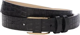 J.McLaughlin J. McLaughlin Allegra Croc-Embossed Leather Belt