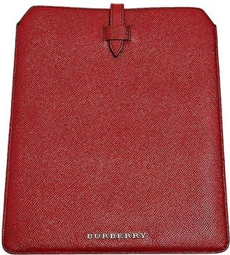 Burberry Red Grained Leather iPad Case