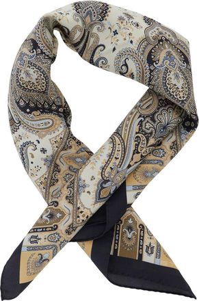 Etro Womens Silk Scarf Multicolour Paisley Scarfs