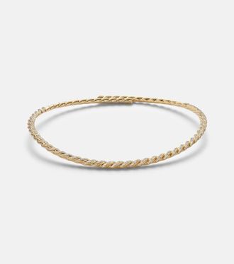 David Yurman Sculpted Cable Flex 18kt gold (750/1000) choker with diamonds