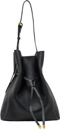 Gianni Chiarini Sienna Bucket Bag - Dames - Schoudertassen - Zwart - ONE Size - Leer - Tassen
