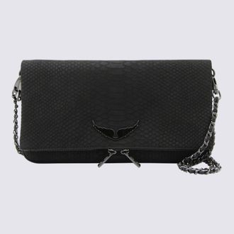 Zadig&Voltaire Black Leather Rock Soft Savage Shoulder Bag