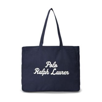 Ralph Lauren Embroidered Canvas Tote