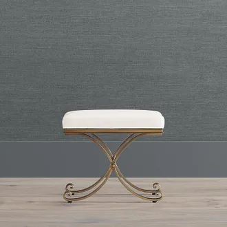 Frontgate Marjorie Accent Stool - Oil Rubbed Bronze - Frontgate