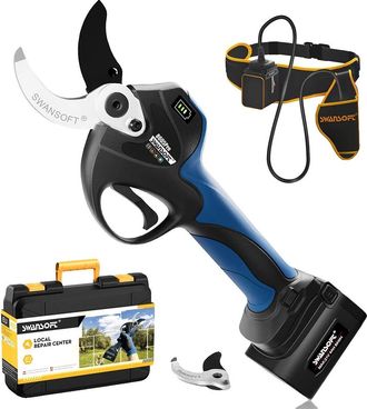 OEM Podadora El&eacute;ctrica, Potente Corte, Larga Duraci&oacute;n De Funcionamiento, Color Azul, Incluye Dos Bater&iacute;as