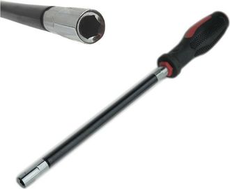 Trade Shop 300 Mm Destornillador Hexagonal Flexible Hembra 7 Mm