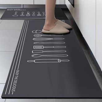 OEM Tapis Absorbant Terre De Diatom&eacute;es - 60 X 40 X 2,5 Cm - Antid&eacute;rapant Pour Cuisine Salle De Bain Entr&eacute;e - 1 Pi&egrave;ce