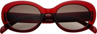 Freyrs Eyewear Aria Oval Sunglasses in Dark Cherry at Nordstrom