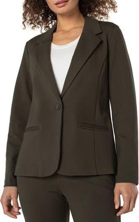 Liverpool L.A. Fitted Knit Blazer in Forest Night at Nordstrom Rack, Size X-Small P