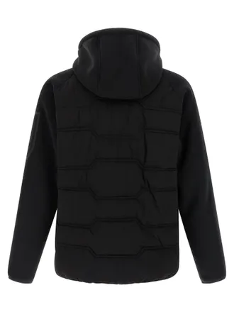 HUGO BOSS Hybrid Quilted Fleece Jacket - Black