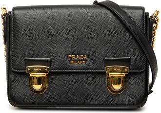 Prada Pre-owned Prada Saffiano Push Lock Crossbody Ladies XXE3C629PQEJ407I